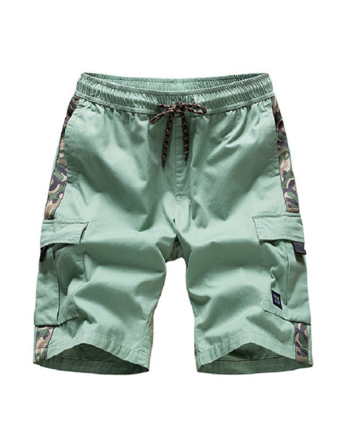 SHOPIQAT Men's Camouflage Print Panel Multi Cargo Shorts - Premium from shopiqat - Just $8.750! Shop now at shopiqat